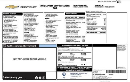 2019 Chevrolet Express 3500 LT