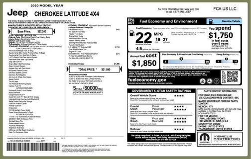 2020 Jeep Cherokee Latitude