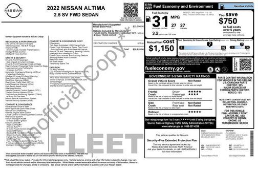 2022 Nissan Altima 2.5 SV