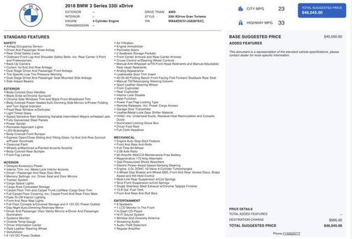 2018 BMW 330 Gran Turismo xDrive