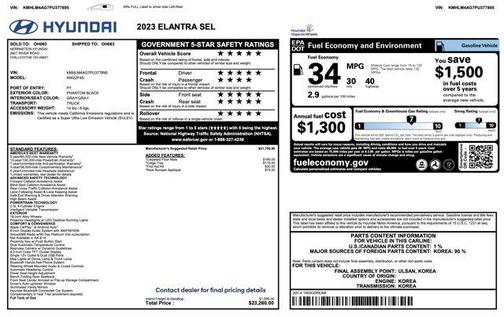 2023 Hyundai ELANTRA SEL