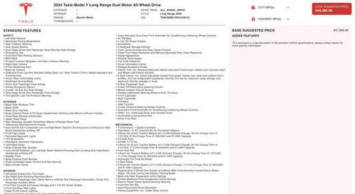 2024 Tesla Model Y Long Range Dual Motor All-Wheel Drive