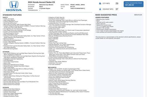 2024 Honda Accord EX 1.5T