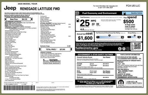 2020 Jeep Renegade Latitude