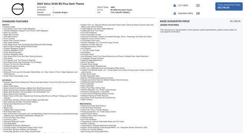 2024 Volvo XC60 B5 Plus Dark Theme