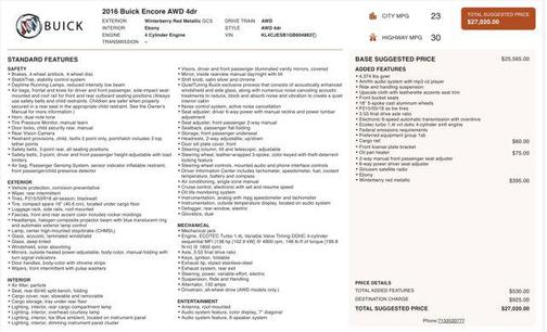 2016 Buick Encore Base