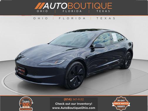 Solid Black 2024 Tesla Model 3 Long Range Sedan