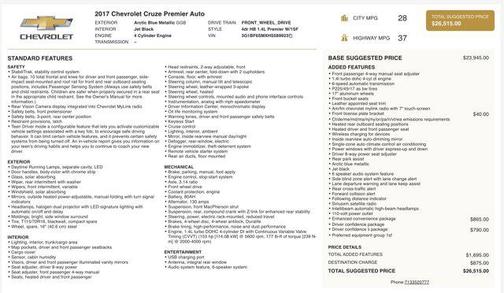 2017 Chevrolet Cruze Premier
