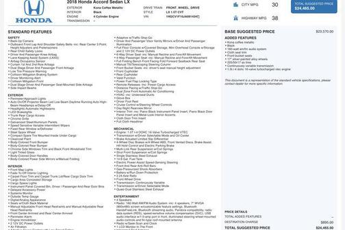 2018 Honda Accord LX