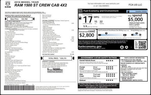 2016 RAM 1500 Tradesman