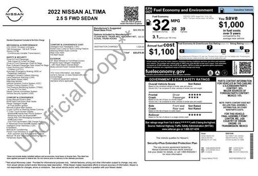 2022 Nissan Altima S FWD