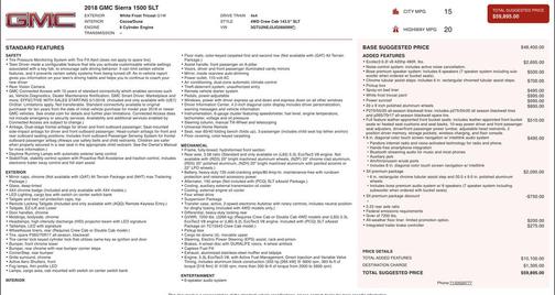 White Frost Tricoat 2018 GMC Sierra 1500 SLT