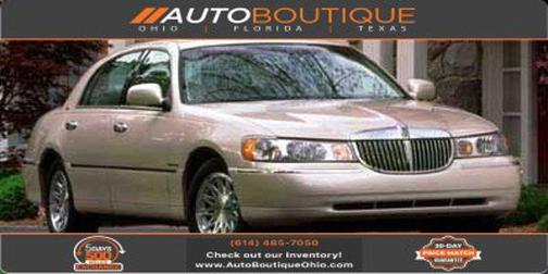 Black 1999 Lincoln Town Car Executive