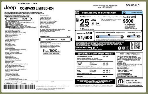 2020 Jeep Compass Limited