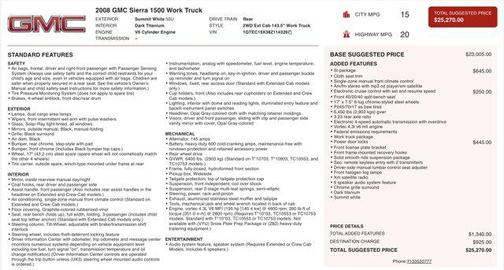 2008 GMC Sierra 1500 Work Truck