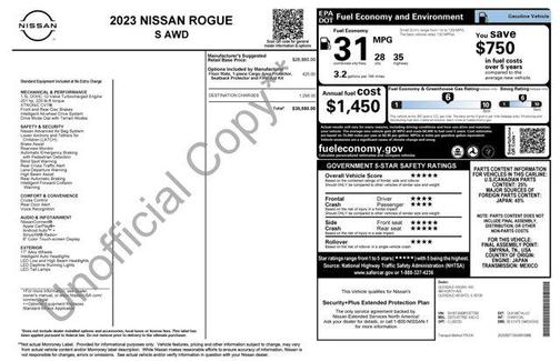 Gun Metallic 2023 Nissan Rogue S