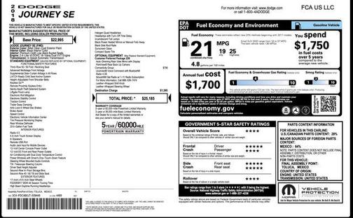 2018 Dodge Journey SE