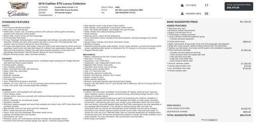 2016 Cadillac XTS Luxury