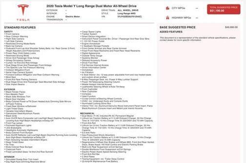 2020 Tesla Model Y Long Range Dual Motor All-Wheel Drive