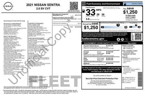 2021 Nissan Sentra SV