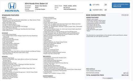 2016 Honda Civic LX