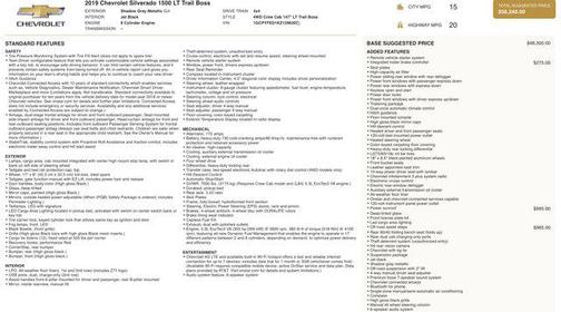 2019 Chevrolet Silverado 1500 LT Trail Boss
