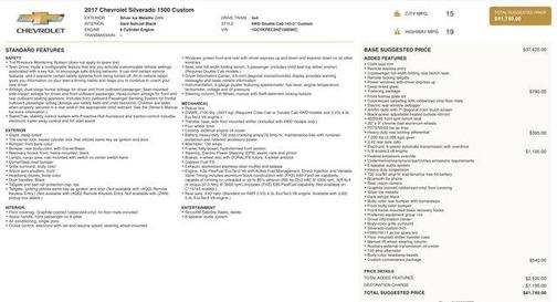 2017 Chevrolet Silverado 1500 Custom