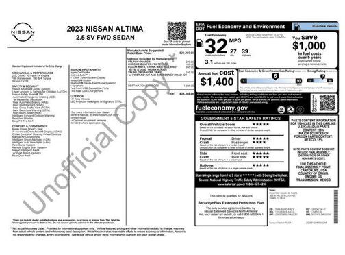 2023 Nissan Altima 2.5 SV