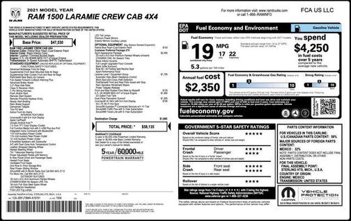 2021 RAM 1500 Laramie