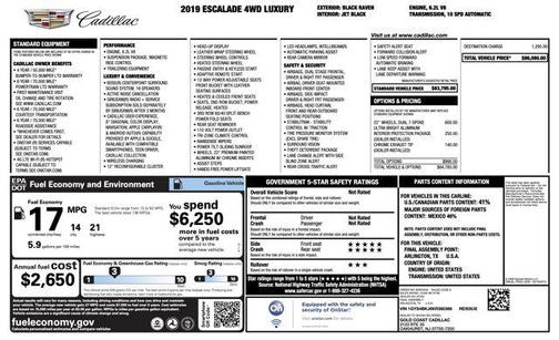 2019 Cadillac Escalade Luxury