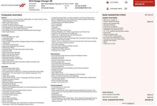 2015 Dodge Charger SE