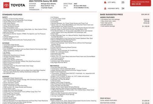 2024 Toyota Camry SE