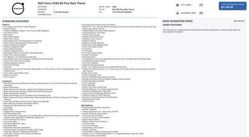 2023 Volvo XC60 B5 Plus Dark Theme