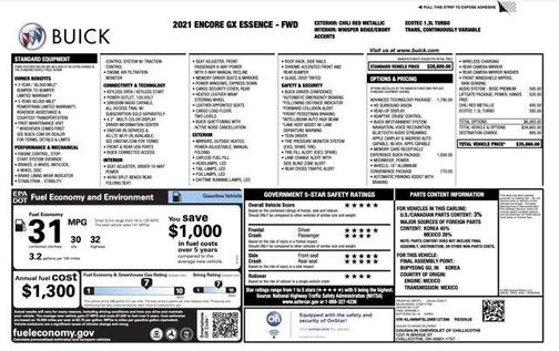 2021 Buick Encore GX Essence