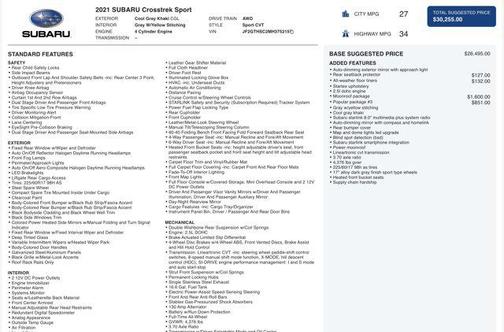 2021 Subaru Crosstrek Sport