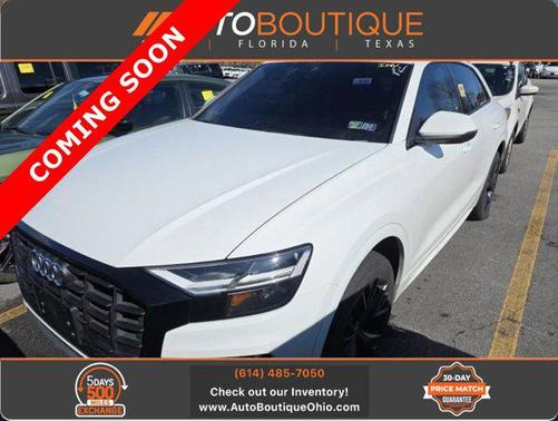 White 2021 Audi Q8 55 Premium