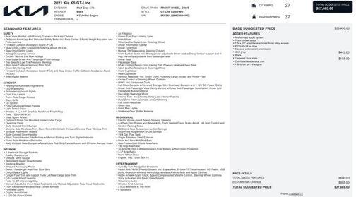 2021 Kia K5 GT-Line