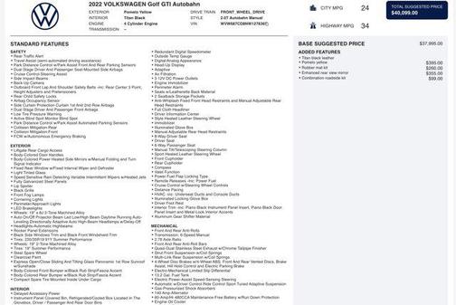 2022 Volkswagen Golf GTI 1.4T TSI