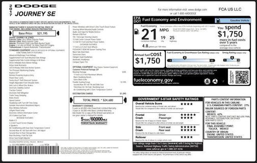 2017 Dodge Journey SE
