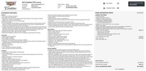 2015 Cadillac XTS Luxury