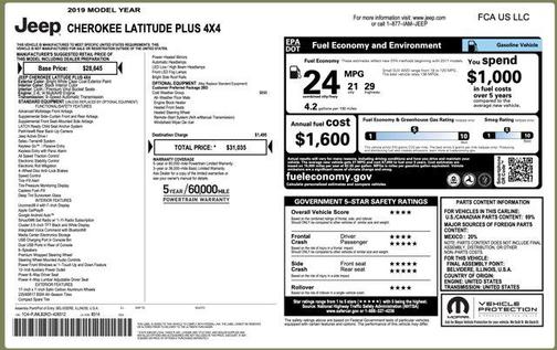 2019 Jeep Cherokee Latitude Plus