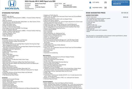 2024 Honda HR-V Sport