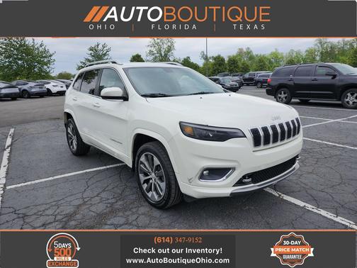Pearl White Pearlcoat 2019 Jeep Cherokee Overland