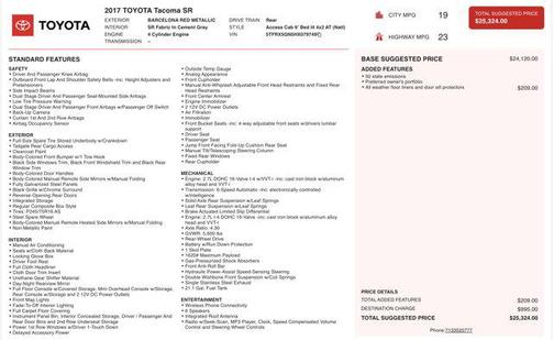 2017 Toyota Tacoma SR