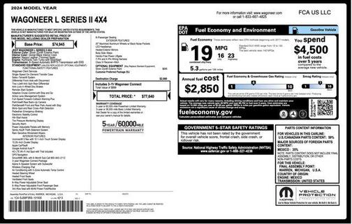 2024 Jeep Wagoneer L Series II 4x4