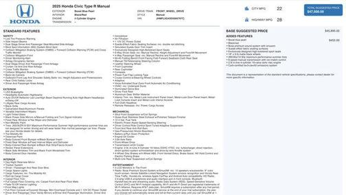 2025 Honda Civic Type R Manual