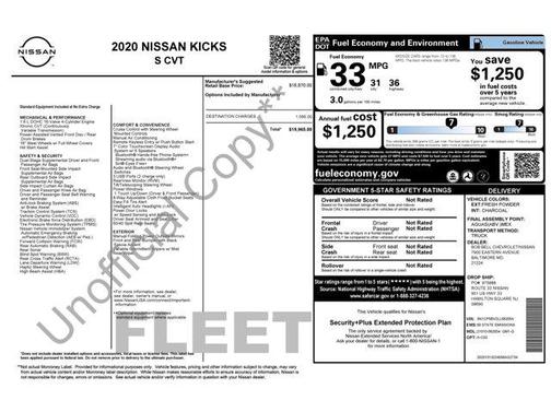 2020 Nissan Kicks S