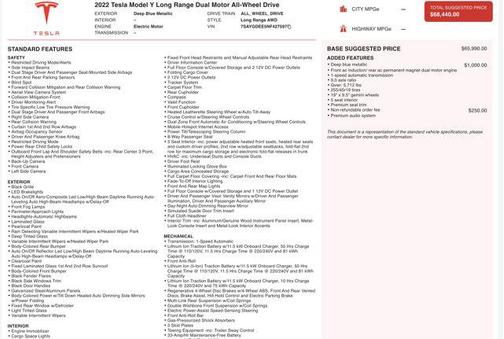 2022 Tesla Model Y Long Range Dual Motor All-Wheel Drive