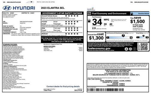 2023 Hyundai ELANTRA SEL