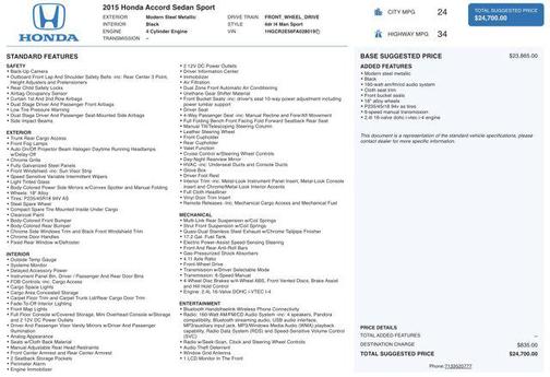 2015 Honda Accord Sport
